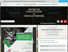 Tablet Screenshot of capacitacionforense.com